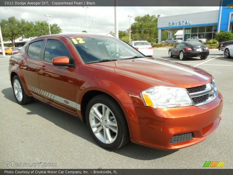 Copperhead Pearl / Black 2012 Dodge Avenger SXT