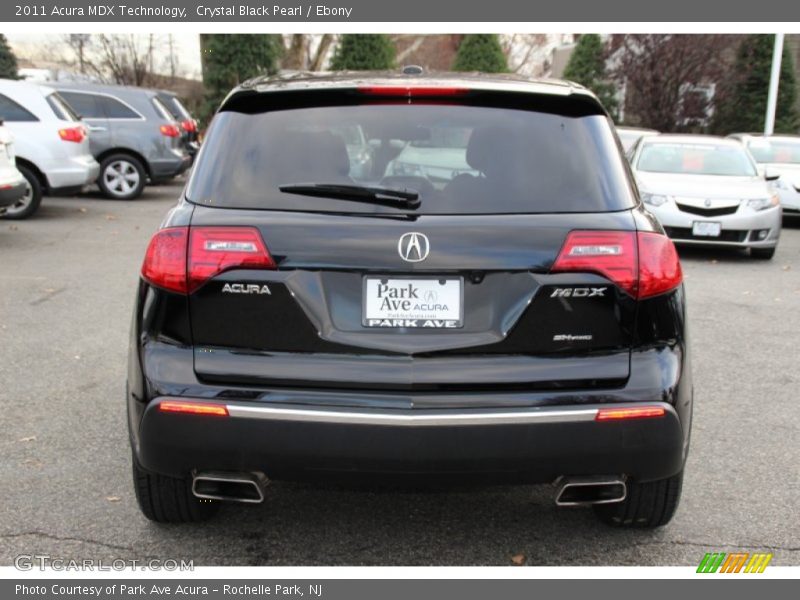 Crystal Black Pearl / Ebony 2011 Acura MDX Technology