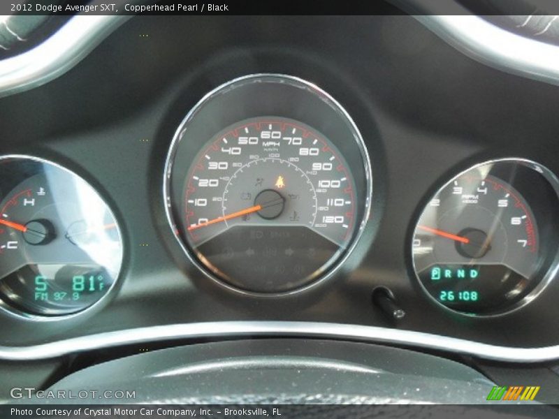 Copperhead Pearl / Black 2012 Dodge Avenger SXT