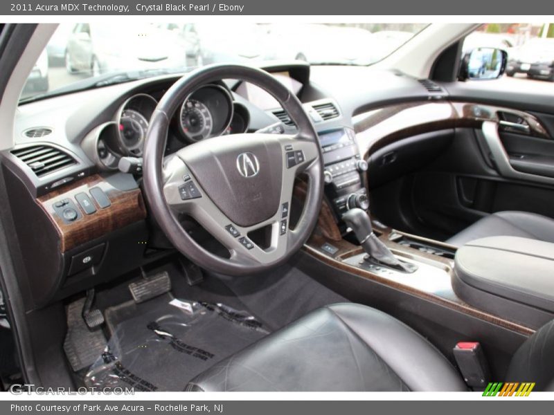 Crystal Black Pearl / Ebony 2011 Acura MDX Technology