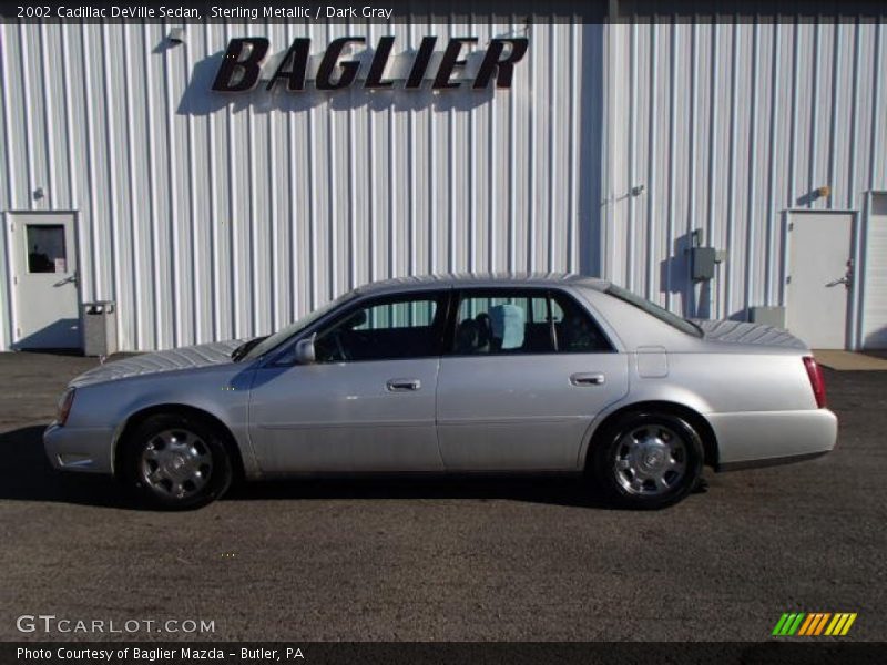 Sterling Metallic / Dark Gray 2002 Cadillac DeVille Sedan