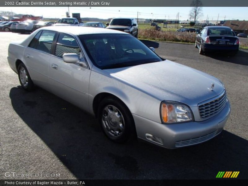 Sterling Metallic / Dark Gray 2002 Cadillac DeVille Sedan