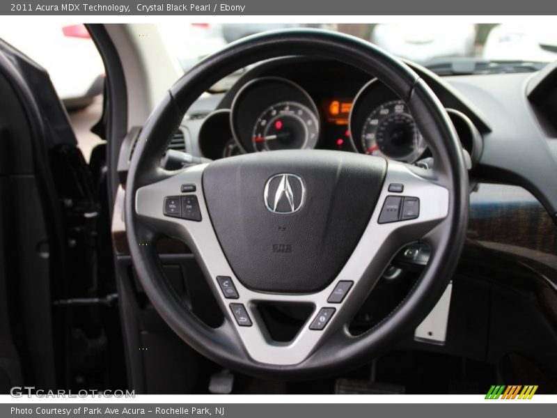 Crystal Black Pearl / Ebony 2011 Acura MDX Technology