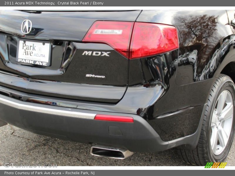 Crystal Black Pearl / Ebony 2011 Acura MDX Technology
