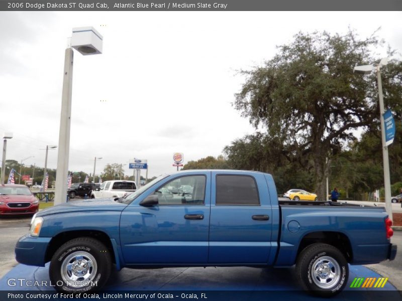 Atlantic Blue Pearl / Medium Slate Gray 2006 Dodge Dakota ST Quad Cab