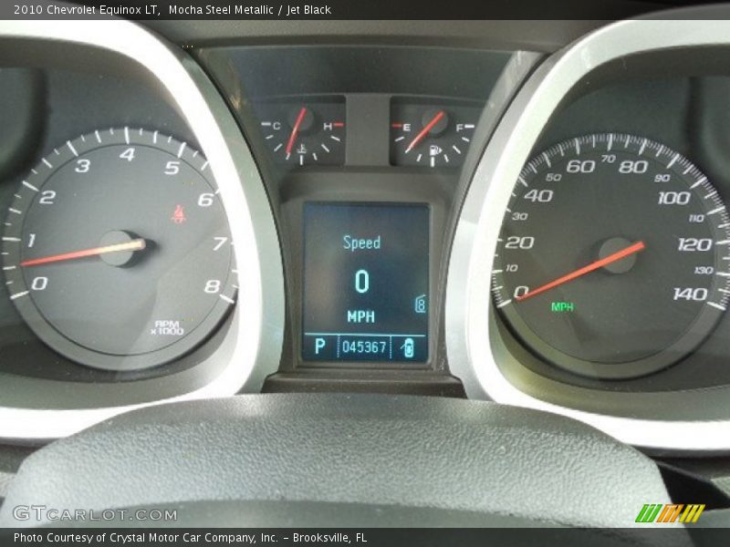 Mocha Steel Metallic / Jet Black 2010 Chevrolet Equinox LT