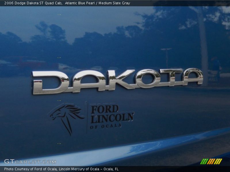 Atlantic Blue Pearl / Medium Slate Gray 2006 Dodge Dakota ST Quad Cab
