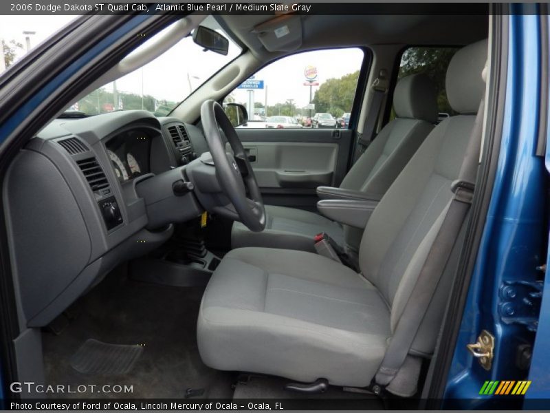 Atlantic Blue Pearl / Medium Slate Gray 2006 Dodge Dakota ST Quad Cab
