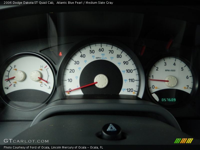 Atlantic Blue Pearl / Medium Slate Gray 2006 Dodge Dakota ST Quad Cab