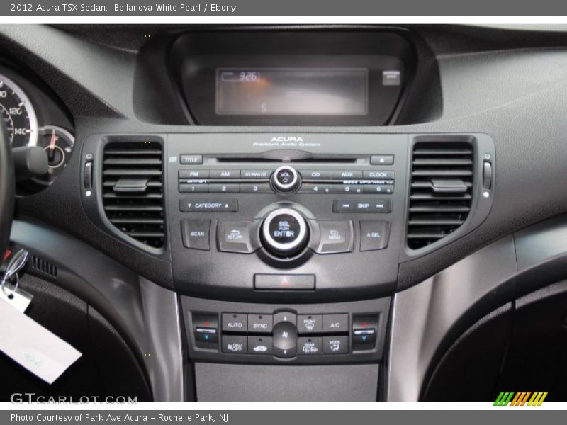 Bellanova White Pearl / Ebony 2012 Acura TSX Sedan