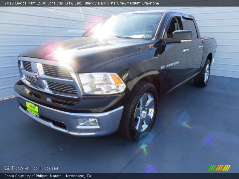 Black / Dark Slate Gray/Medium Graystone 2012 Dodge Ram 1500 Lone Star Crew Cab
