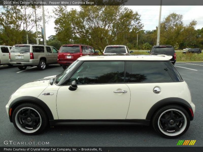 Pepper White / Cordoba Beige 2005 Mini Cooper S Hardtop