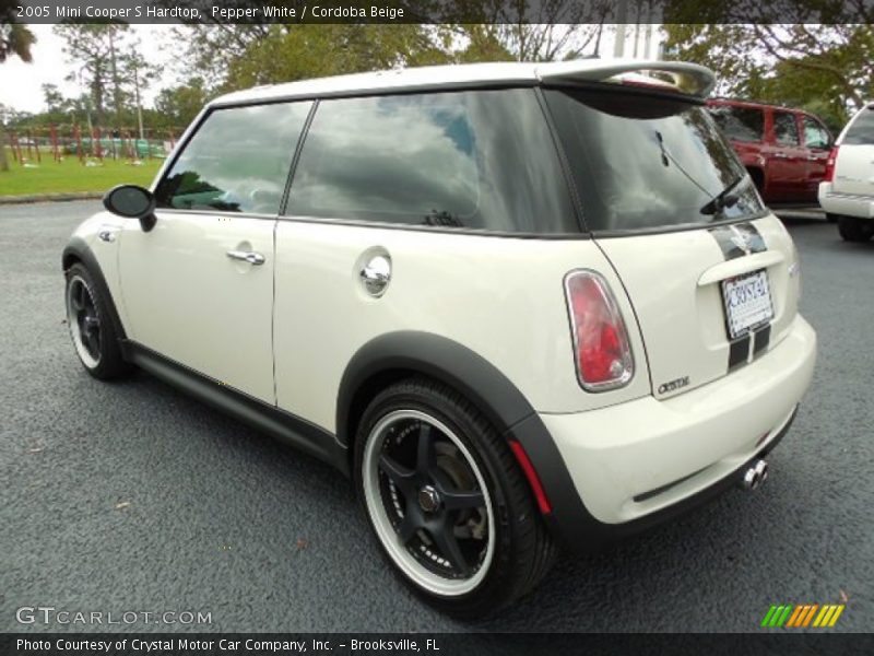 Pepper White / Cordoba Beige 2005 Mini Cooper S Hardtop