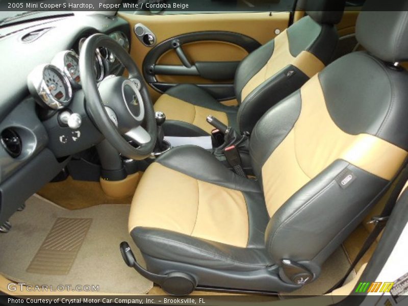 Pepper White / Cordoba Beige 2005 Mini Cooper S Hardtop