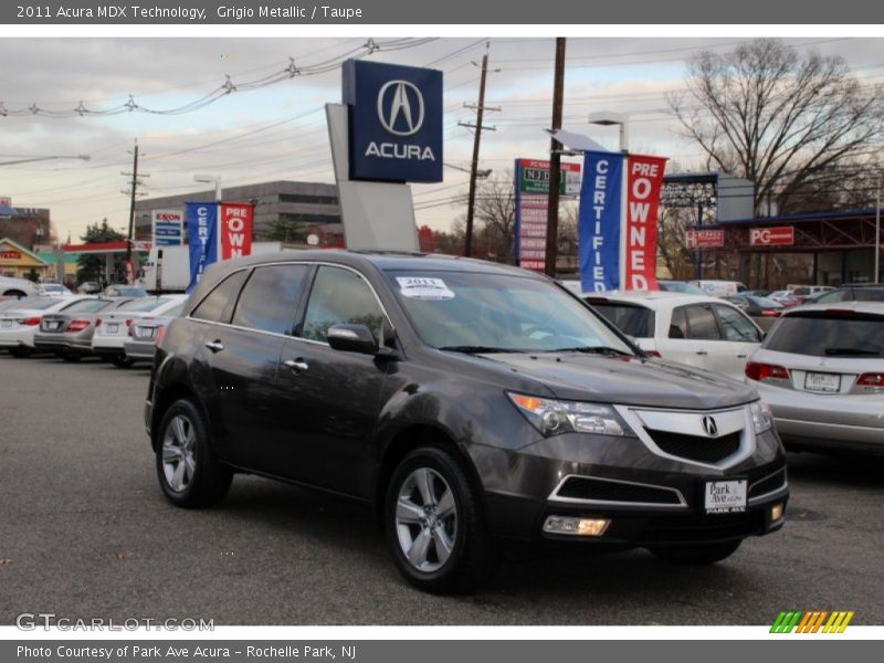 Grigio Metallic / Taupe 2011 Acura MDX Technology