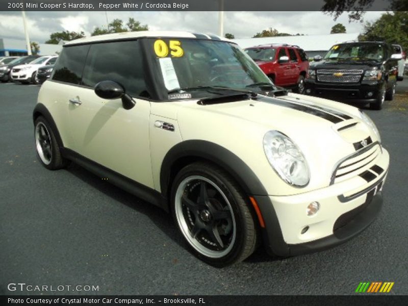Pepper White / Cordoba Beige 2005 Mini Cooper S Hardtop