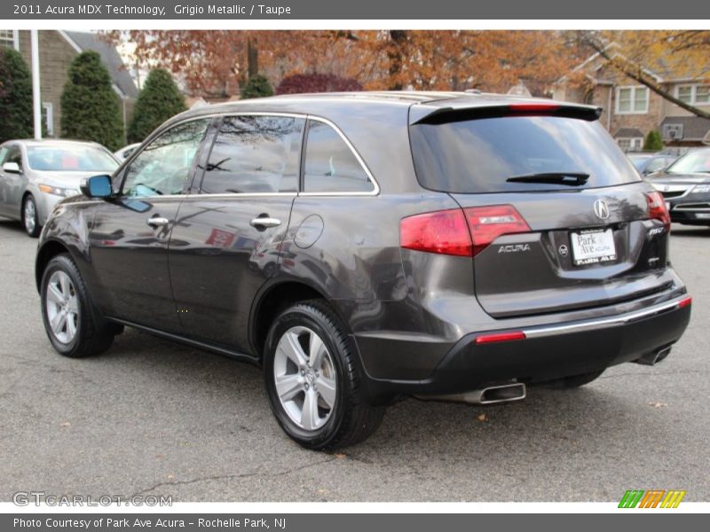 Grigio Metallic / Taupe 2011 Acura MDX Technology