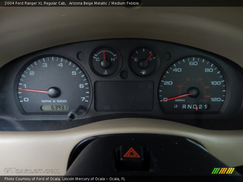 Arizona Beige Metallic / Medium Pebble 2004 Ford Ranger XL Regular Cab