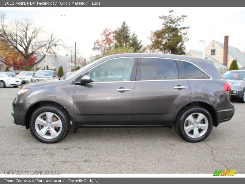 Grigio Metallic / Taupe 2011 Acura MDX Technology