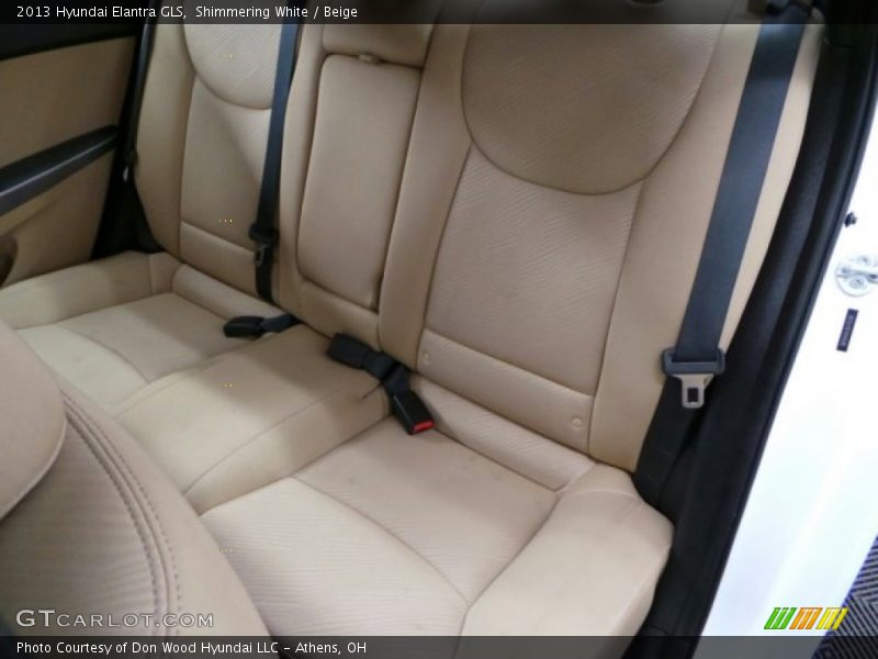 Shimmering White / Beige 2013 Hyundai Elantra GLS