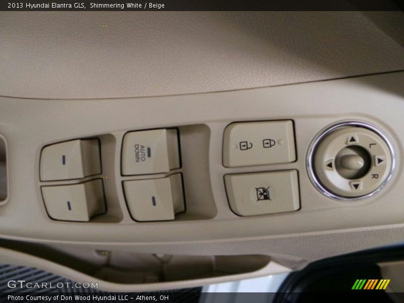 Shimmering White / Beige 2013 Hyundai Elantra GLS