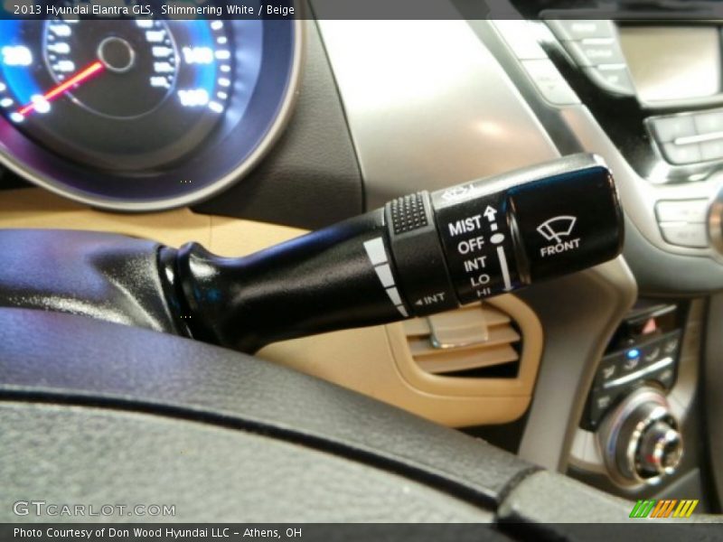 Shimmering White / Beige 2013 Hyundai Elantra GLS