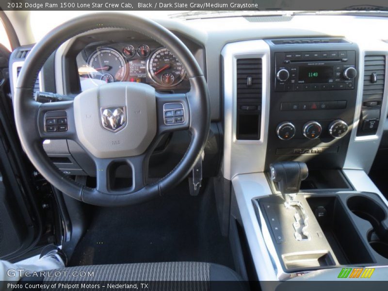 Black / Dark Slate Gray/Medium Graystone 2012 Dodge Ram 1500 Lone Star Crew Cab