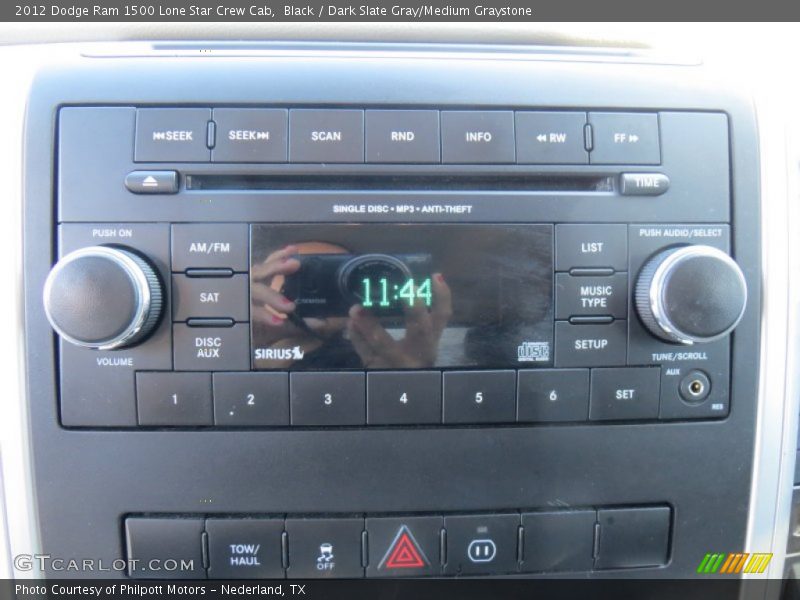 Black / Dark Slate Gray/Medium Graystone 2012 Dodge Ram 1500 Lone Star Crew Cab