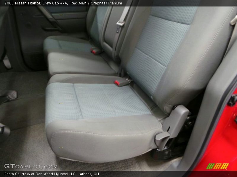 Red Alert / Graphite/Titanium 2005 Nissan Titan SE Crew Cab 4x4