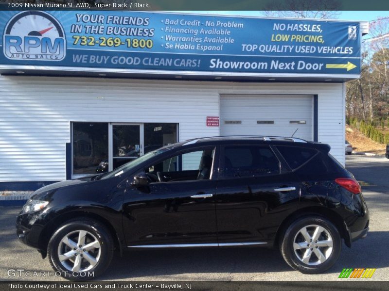 Super Black / Black 2009 Nissan Murano SL AWD