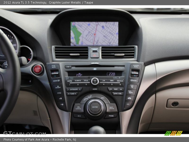 Graphite Luster Metallic / Taupe 2012 Acura TL 3.5 Technology