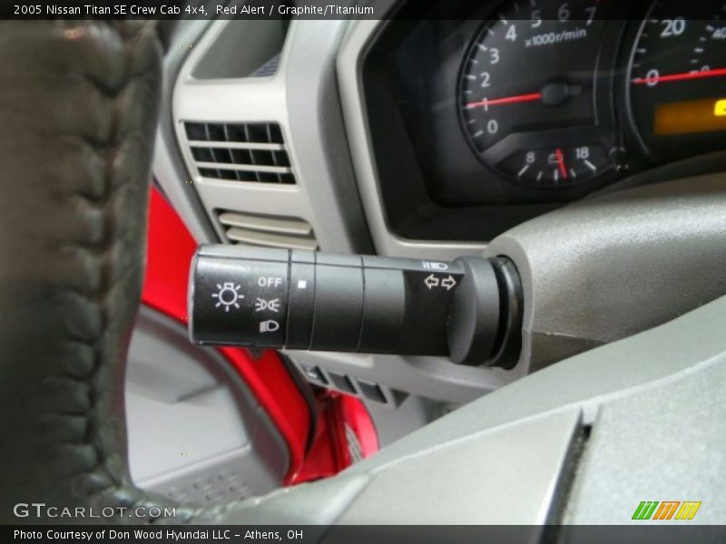 Red Alert / Graphite/Titanium 2005 Nissan Titan SE Crew Cab 4x4