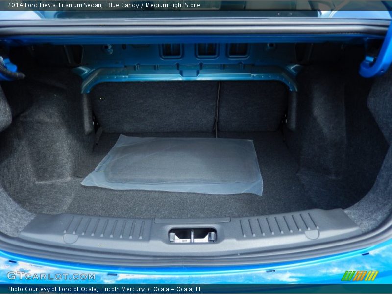 Blue Candy / Medium Light Stone 2014 Ford Fiesta Titanium Sedan