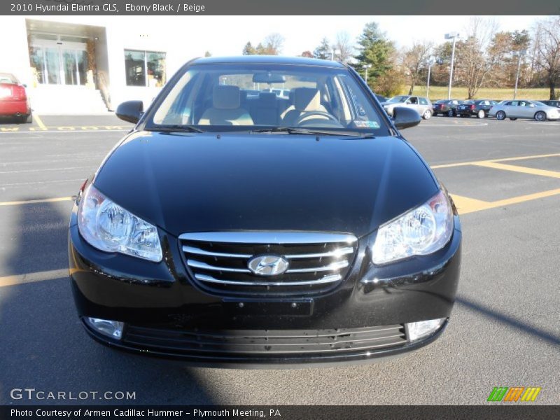 Ebony Black / Beige 2010 Hyundai Elantra GLS