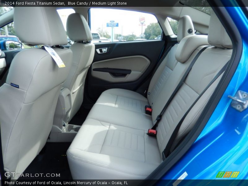 Blue Candy / Medium Light Stone 2014 Ford Fiesta Titanium Sedan