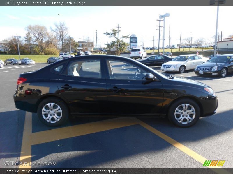 Ebony Black / Beige 2010 Hyundai Elantra GLS