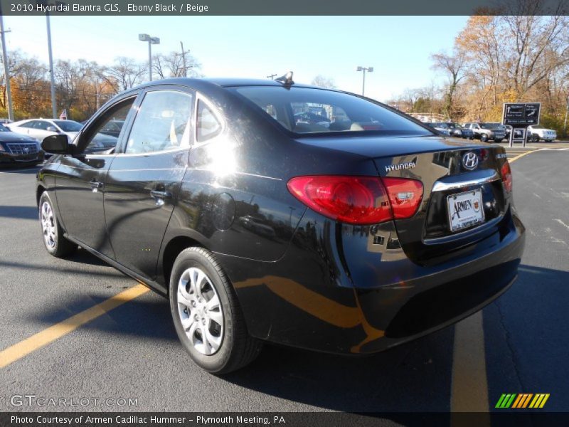 Ebony Black / Beige 2010 Hyundai Elantra GLS