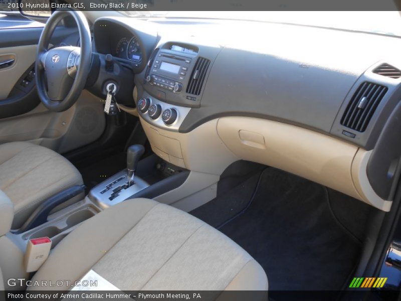 Ebony Black / Beige 2010 Hyundai Elantra GLS