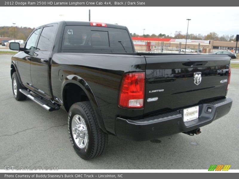 Black / Dark Slate 2012 Dodge Ram 2500 HD Laramie Longhorn Crew Cab 4x4