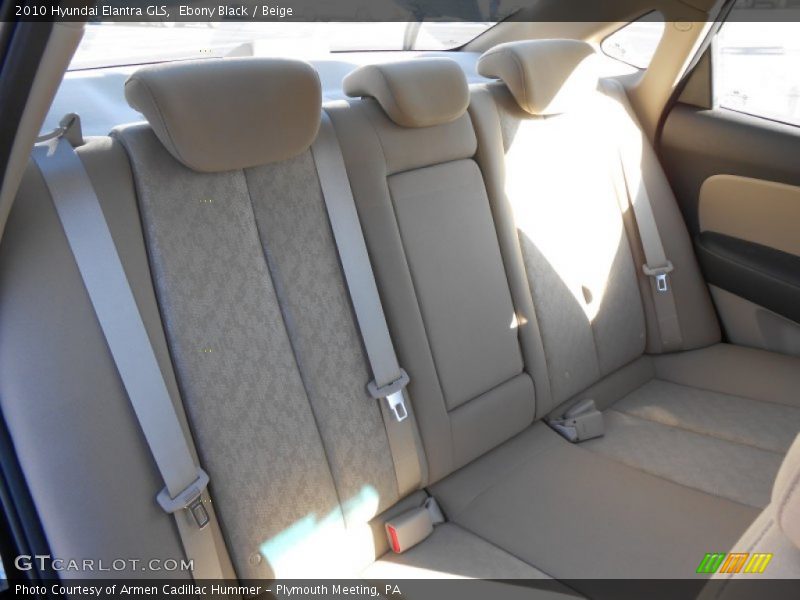 Ebony Black / Beige 2010 Hyundai Elantra GLS