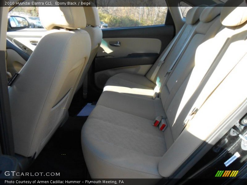 Ebony Black / Beige 2010 Hyundai Elantra GLS