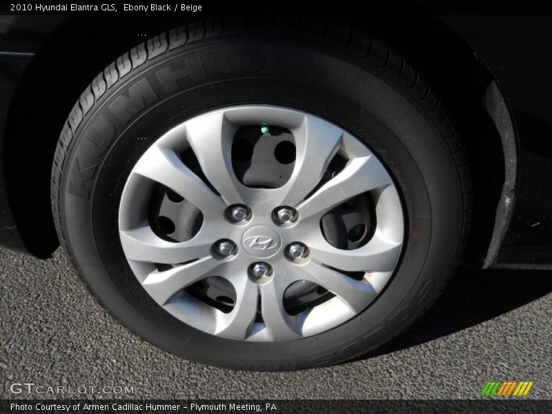 Ebony Black / Beige 2010 Hyundai Elantra GLS