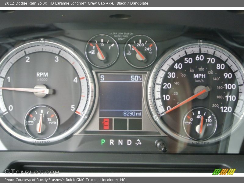 Black / Dark Slate 2012 Dodge Ram 2500 HD Laramie Longhorn Crew Cab 4x4