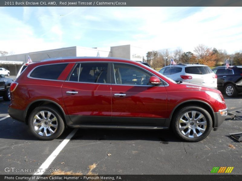 Red Jewel Tintcoat / Cashmere/Cocoa 2011 Buick Enclave CXL AWD