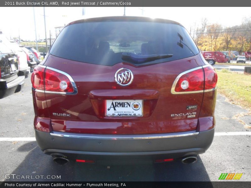 Red Jewel Tintcoat / Cashmere/Cocoa 2011 Buick Enclave CXL AWD