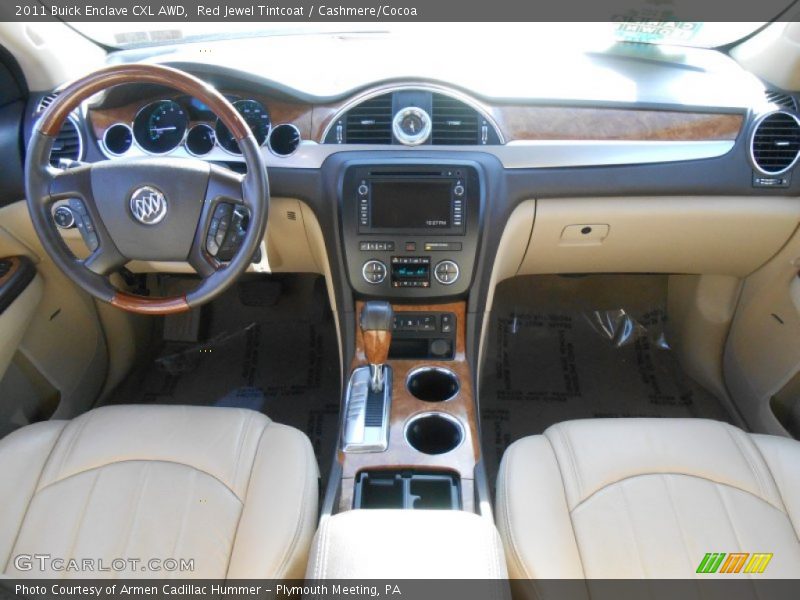 Red Jewel Tintcoat / Cashmere/Cocoa 2011 Buick Enclave CXL AWD