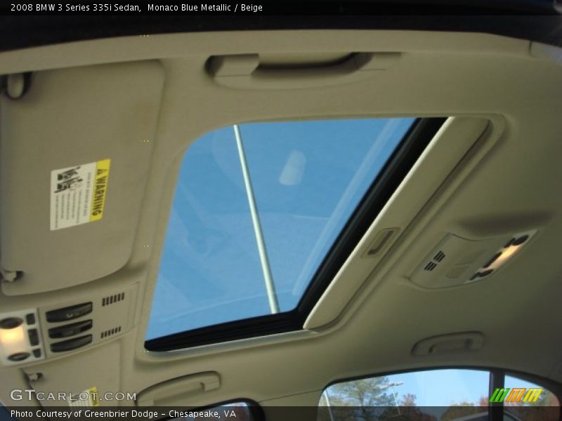 Monaco Blue Metallic / Beige 2008 BMW 3 Series 335i Sedan