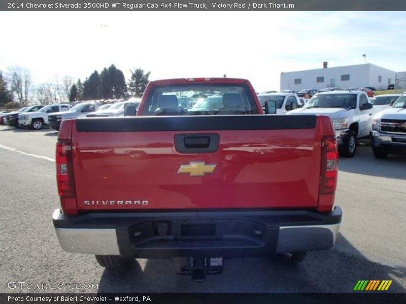 Victory Red / Dark Titanium 2014 Chevrolet Silverado 3500HD WT Regular Cab 4x4 Plow Truck