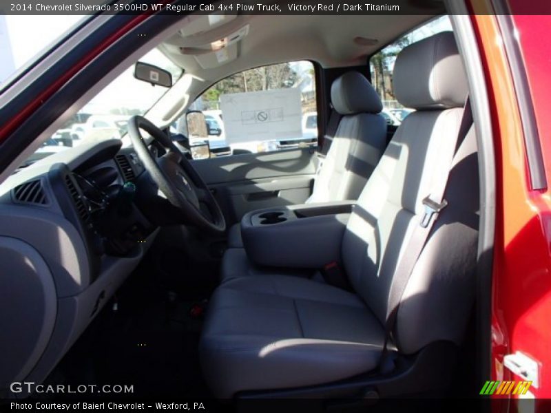 Victory Red / Dark Titanium 2014 Chevrolet Silverado 3500HD WT Regular Cab 4x4 Plow Truck