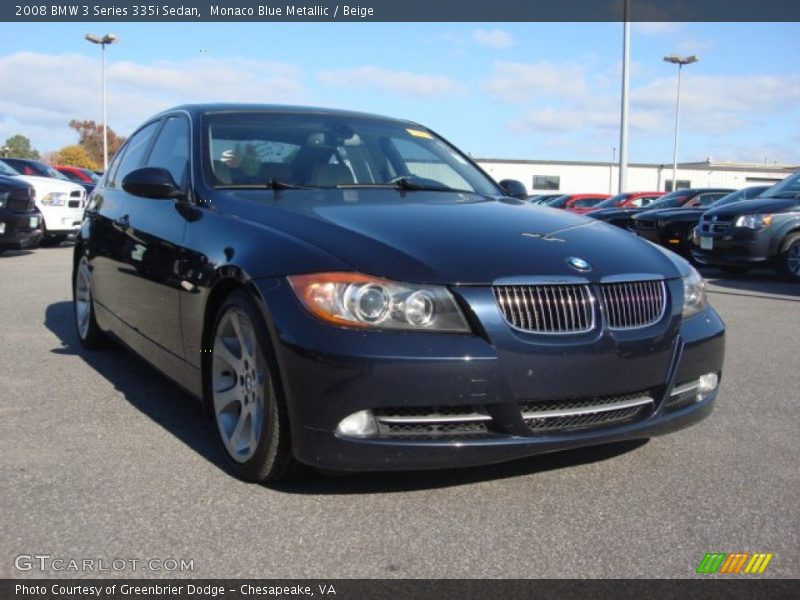 Monaco Blue Metallic / Beige 2008 BMW 3 Series 335i Sedan